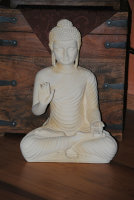 Buddha Figur Groß Feng Shui Statue Budda H 45 cm Figur Garten Deko Wetterfest
