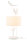 J-Line Schöne Tischlampe Vögel Poly Weiß Beige Höhe 79 cm