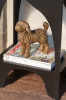 J-Line Dekorative Hundefiguren Set, 22 cm Höhe, Polyresin Gold, 2 Stück