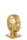 J-Line Dekorative Büste Albert Einstein Goldfarben Polyresin H 25,5 cm