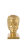 J-Line Dekorative Büste Albert Einstein Goldfarben Polyresin H 25,5 cm