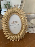 Bilderrahmen 10x15 cm Fotorahmen Blätter Rahmen Antik Gold Antik 811