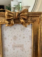 Edel Goldiger Bilderrahmen Foto Rahmen  Schleife Barock...