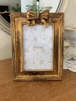Edel Goldiger Bilderrahmen Foto Rahmen  Schleife Barock 10x15  Gold Antik 344