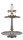 Krömer Etagere 2er Höhe 55cm Lilie Antik Silber Aluminum Guss