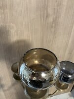Kerzenglas von Krömer Vintage braun AufsatzglasTeelicht  für Kerzenständer