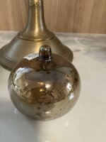 Kerzenglas von Krömer Vintage braun AufsatzglasTeelicht  für Kerzenständer
