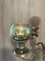 Kerzenglas von Krömer Vintage braun AufsatzglasTeelicht  für Kerzenständer