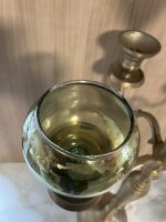 Kerzenglas Von Krömer Vintage Grün Aufsatzglas  für Kerzenständer