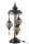 J-Line Tischlampe Mosaik 3 Lampen Glas/Metall Orange