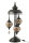 J-Line Tischlampe Mosaik 3 Lampen Glas/Metall Orange