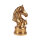 Edel Pferdekopfstatue 26,5 cm Designe Goldfarbig H 26,5 cm