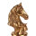 Edel Pferdekopfstatue 26,5 cm Designe Goldfarbig H 26,5 cm