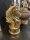 Edel Pferdekopfstatue 26,5 cm Designe Goldfarbig H 26,5 cm