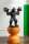 J-Line Gorilla Hanteln Stemmen Polyresin Schwarzfarben H 25,5 cm