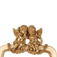 Engel-Fotorahmen 15 x 10 cm – Creme/Gold Kunstharz...