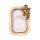 Engel-Fotorahmen 15 x 10 cm – Creme/Gold Kunstharz Querformat