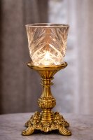 NEW  Kerzenglas Glasaufsatz Venice klar  KRÖMER...