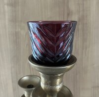 NEW  Kerzenglas Glasaufsatz Venice Rot KRÖMER Teelicht Kerzenständer Leuchter