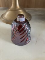 NEW  Kerzenglas Glasaufsatz Venice Rot KRÖMER Teelicht Kerzenständer Leuchter