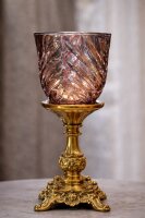 NEW  Kerzenglas Glasaufsatz Venice Smoke KRÖMER...