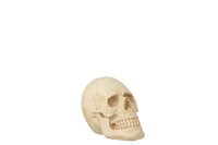 J-Line  Totenkopf SCHÄDEL Poly BEIGE H 20 cm