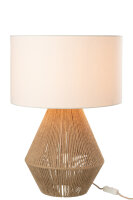 J-Line Tisch LAMPE FÄDEN JUTE NATURELL H 51 cm