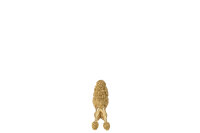 J-Line Figur Pudel Stehend - Polyresin - Gold - Small