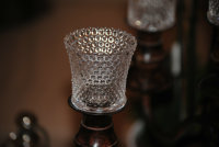 Kerzenglas Glasaufsatz Klar KRÖMER Teelicht Kerzenständer Edel Angebot