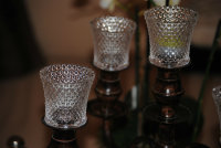 Kerzenglas Glasaufsatz Klar KRÖMER Teelicht Kerzenständer Edel Angebot