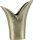 Krömer Alu Guss-Vasen Aluguss Tulip massiv  Antik Gold Schwarz Silber 10u.13cm