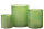 Set VON 3 TEELICHTHALTERN Ruby Glas GRÜN