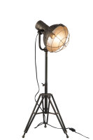 J-Line Standlampe Rund Metall Grau 93 cm