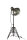 J-Line Standlampe Rund Metall Grau 93 cm