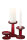 J-Line Set Von 3 Kerzenhaltern Nelly Glas Kirschrot
