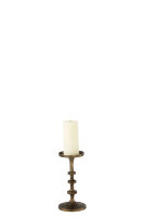 J-Line Kerzenleuchter Luz Aluminium  Farbe Bronze H 25 cm
