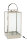 J-Line LATERNE LAMPE METALL/GLAS SILBER Höhe 76 cm