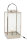 J-Line LATERNE LAMPE METALL/GLAS SILBER Höhe 76 cm