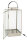 J-Line LATERNE LAMPE METALL/GLAS SILBER Höhe 76 cm