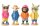 J-Line Figur Kaninchen Fashion Resin H29 cm