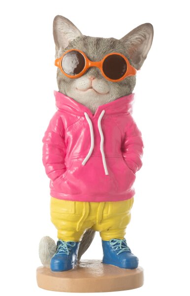 J-Line Katze Fashion Resin Mix Höhe 28 cm