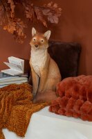 J-Line Deko Fuchs Sitzend - Polyresin - Natur H54,5 cm