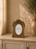 Edel Goldiger Bilderrahmen Foto Rahmen Barock 10x15  Gold...