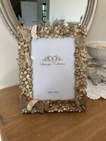 Edel Goldiger Schmetterlinge Blumen  Bilderrahmen Foto  13x18 Gold Antik 236