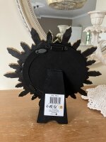 Sonne Foto Bilder Rahmen  Rund 20 x 20 cm Farbe Gold Antik