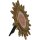Sonne Foto Bilder Rahmen  Rund 20 x 20 cm Farbe Gold Antik