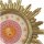 Sonne Foto Bilder Rahmen  Rund 20 x 20 cm Farbe Gold Antik