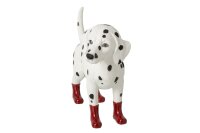 J-line Hund Figur Dalmatiner Rote Stiefel Polyresin...