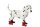J-line Hund Figur Dalmatiner Rote Stiefel Polyresin Multicolor