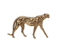 J-line Gepard Figur Polyresin Gold, 43 cm